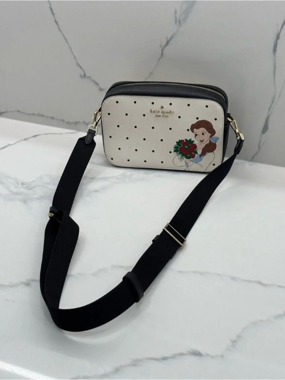 Kate Spade New York X Disney Beauty and the Beast Mini Camera Crossbody Bag - Picture 3 of 11